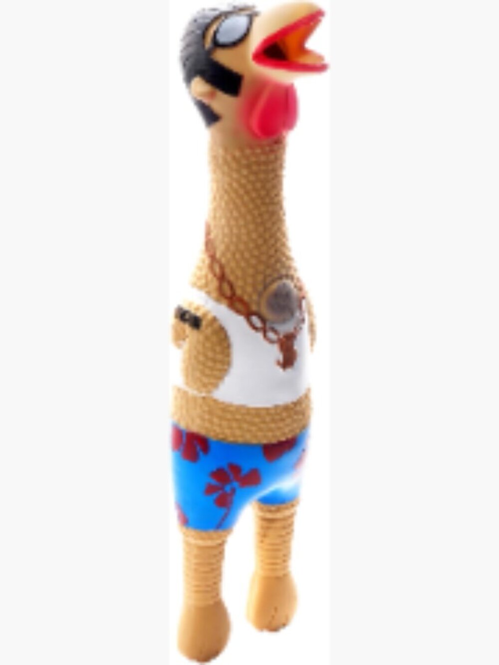 Natural Latex Rubber Squeaky Chicken Dog Toy Interactive Large